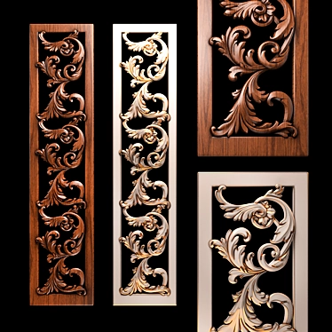 CNC-Cut Wood Art Model 3D model image 1 