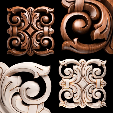 CNC Woodworking Model Files Set 3D model image 1 