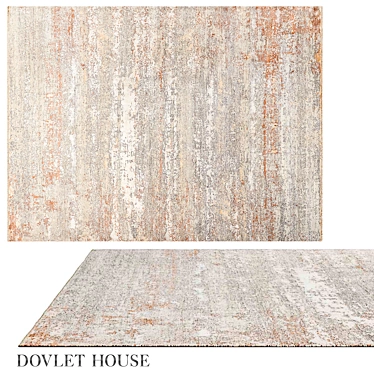 Dovlet House Wool Silk Carpet 3D model image 1 