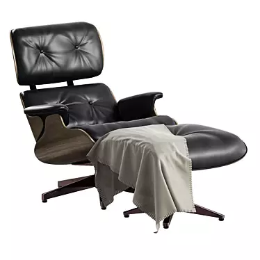 Comfortably Stylish Eames Lounge Armchair 3D model image 1 