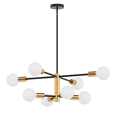 Rotatable Sputnik Chandelier 3D model image 1 