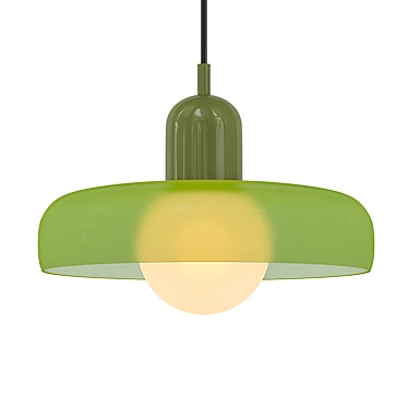 Sleek Geometric Pendant Light 3D model image 1 