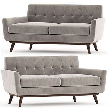 Modern Engage Fabric Sofa Set 3D model image 1 