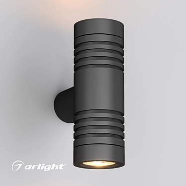 Modern Dual-Distribution Wall Sconce 3D model image 1 