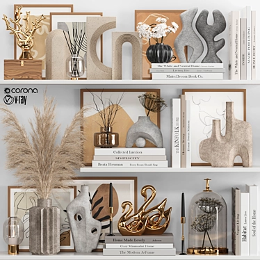 Elegant Decorative Set for Renders 3D model image 1 