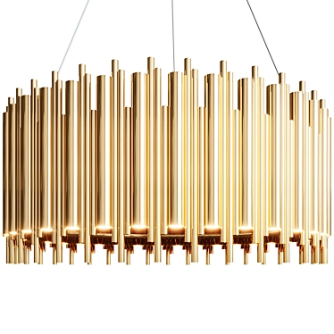 Wooddi Suspension Lamp, 100cm Diameter 3D model image 1 