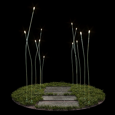 Starry Garden Floor Lamp 3D model image 1 