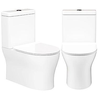 Compact BelBagno Ancona Toilet 3D model image 1 