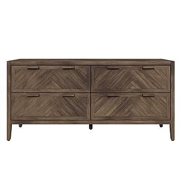 La Redoute Chest of 4 drawers in solid pine NOTTINGHAM