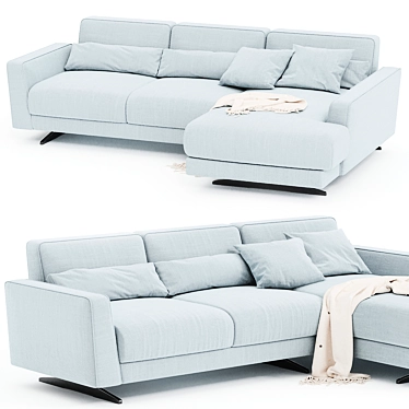 Elegant Bontempi Casa Mizar Sofa 3D model image 1 