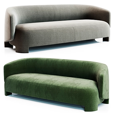 Elegant TARU Sofa by Ligne Roset 3D model image 1 