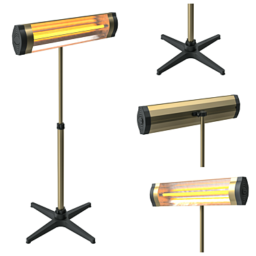 Portable Dual-Use Infrared Heater 3D model image 1 