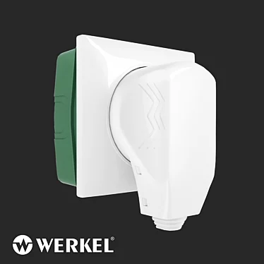 Werkel 32A 250V Power Outlet 3D model image 1 