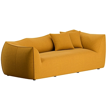 Vintage Le Bambole 2-Seater Sofa 3D model image 1 