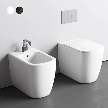 Italian Nic Semplice Toilet/Bidet 3D model image 1 