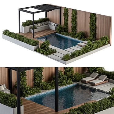 Outdoor Oasis Furniture Set 3D model image 1 