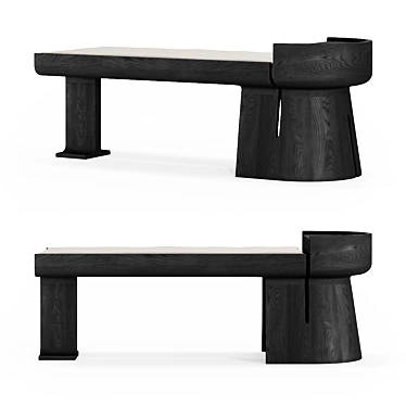 Arna Collection Bench Lecorce 3D model image 1 