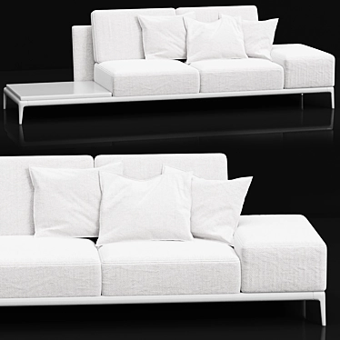 Elegant Park Sofa by Poliform 3D model image 1 