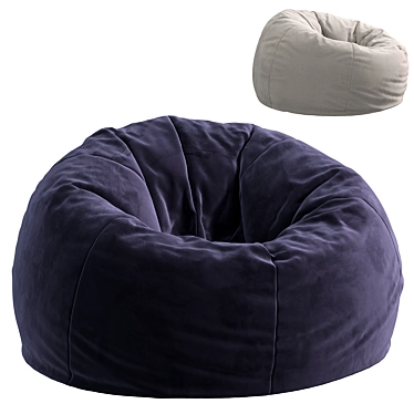 Modern Bean Bag Chair Design 3D model image 1 