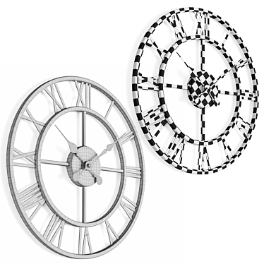 KARE Roma Wall Clock 41cm 3D model image 1 