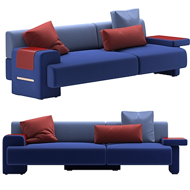 Luxury Haymann Sofa Model in FBX 3D model image 1 