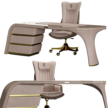 Luxury Starlight Desk Chair Set 3D model image 1 