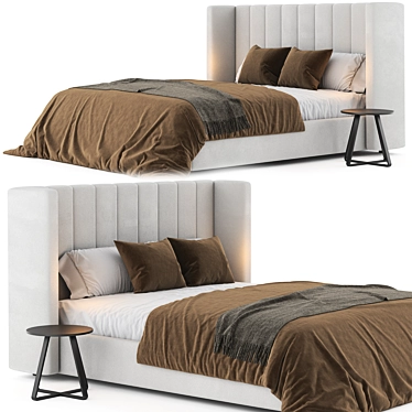  West Elm Shelter Bed Collection 3D model image 1 