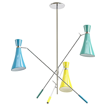 Modern Stanley Suspension Lamp Model 3D model image 1 