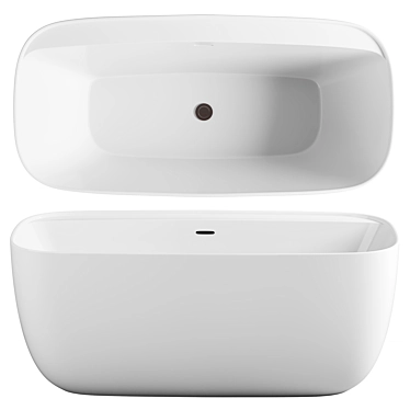 Aquanet Fine Acrylic Bathtub 3D model image 1 