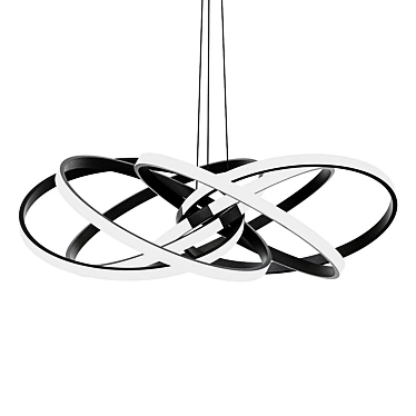 Galactic Spiral LED Pendant 3D model image 1 