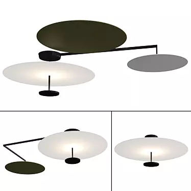 Modern LED Ceiling Lamp Collection 3D model image 1 