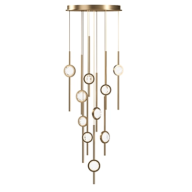 Barletta 10-Light LED Chandelier 3D model image 1 