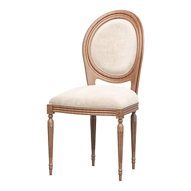 Oak Spa Chair Restoration Hardware 3D model image 1 