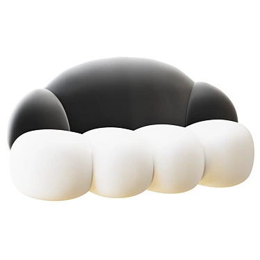 Sleek Cloud Sofa Bed 3D model image 1 