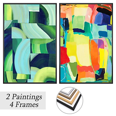 Assorted Wall Art Set 3D model image 1 