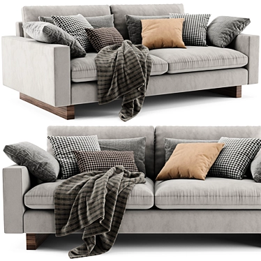 West Elm Harmony 2-Seater Sofa 3D model image 1 