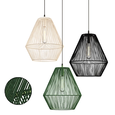 Scandinavian Style Ceiling Light 3D model image 1 