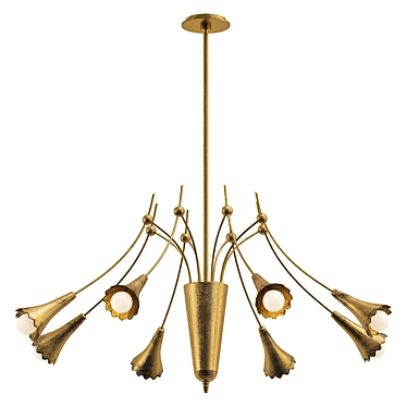 Botanical Italian Chandelier Model 3D model image 1 