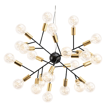 Modern Hero Ceiling Lamp 3D model image 1 