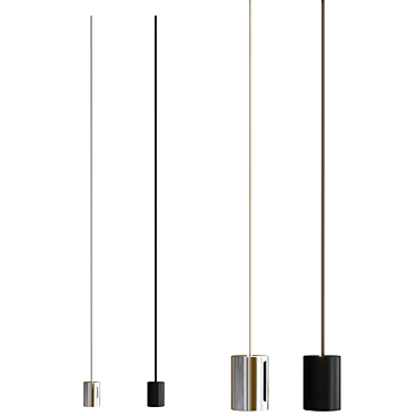 Modern Ax-LED Floor Lamp 3D model image 1 