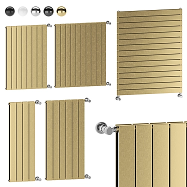 Italian Sand Collection Radiators 3D model image 1 