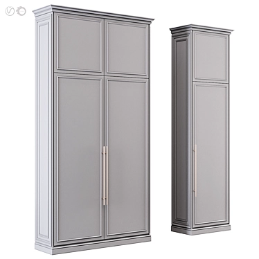 Elegant Cupboard Set 11 3D model image 1 