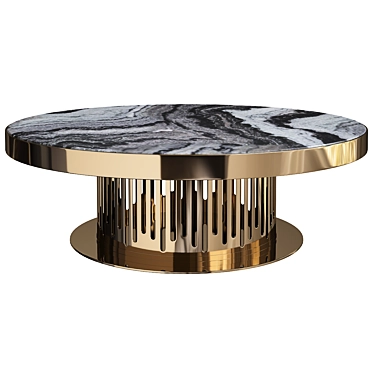 Elegant Round Coffee Table 3D model image 1 