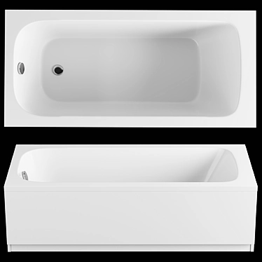 Riho Milano 150x70 Acrylic Bathtub 3D model image 1 