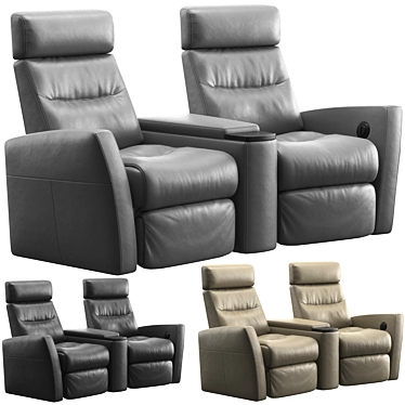 Divani Home Theater Armchair 3D model image 1 