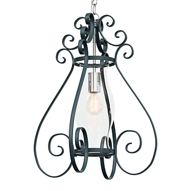 Elegant Anson Ribbon Pendant Shine 3D model image 1 