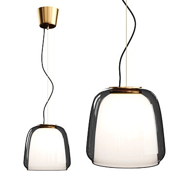 Evedal Pendant Lamp - Corona-Ready, Translucent Glass 3D model image 1 