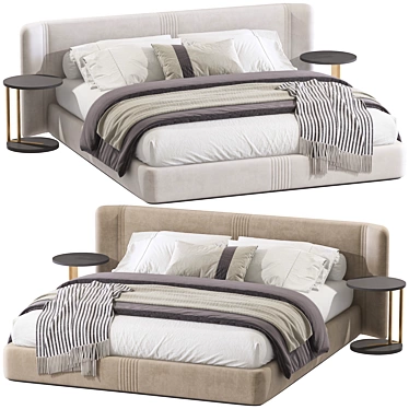 Double Bed 96 3D Model 3D model image 1 