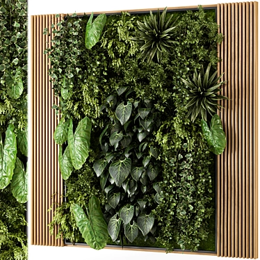 Modern Indoor Vertical Garden Set 3D model image 1 