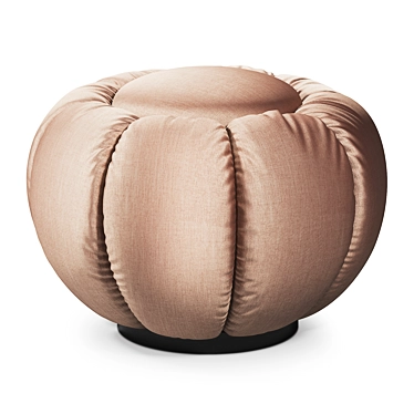 Italian Satin Pouf Set 3D model image 1 